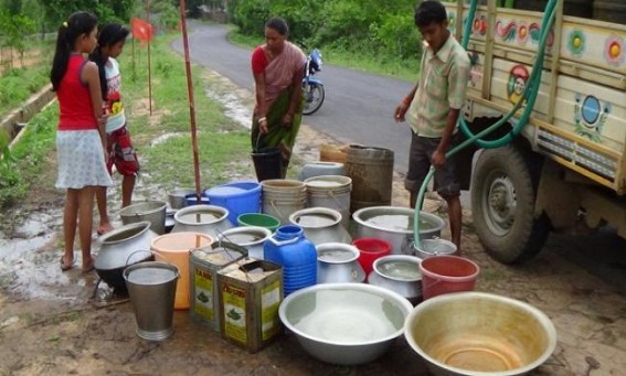 Acute drinking water crisis creates havoc at Khowai district Acute drinking water crisis creates havoc at Khowai district